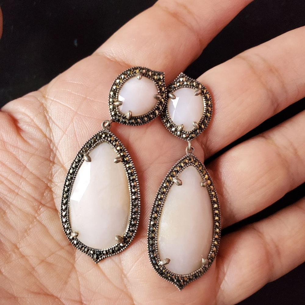 Quartz earrings - Picture 3 of 5